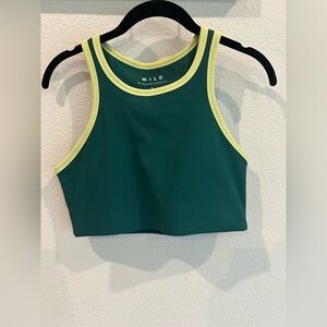 WILO Green and Yellow Sports Bra